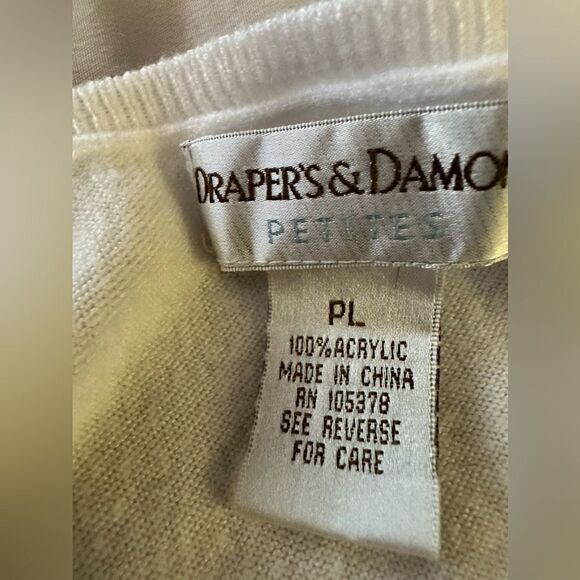 Draper’s & Damon white sweater tank- a summer must have! Petite large - Picture 7 of 9